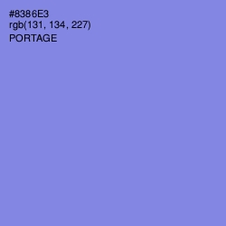 #8386E3 - Portage Color Image