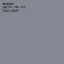 #838893 - Oslo Gray Color Image