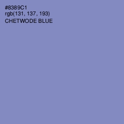 #8389C1 - Chetwode Blue Color Image