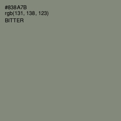 #838A7B - Bitter Color Image