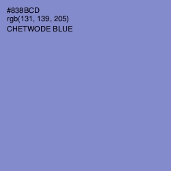 #838BCD - Chetwode Blue Color Image