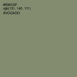 #838C6F - Avocado Color Image