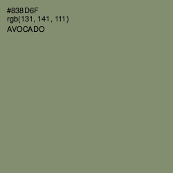 #838D6F - Avocado Color Image