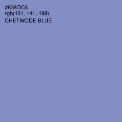 #838DC6 - Chetwode Blue Color Image