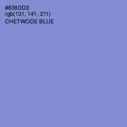 #838DD3 - Chetwode Blue Color Image