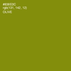 #838E0C - Olive Color Image