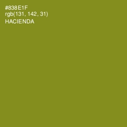 #838E1F - Hacienda Color Image