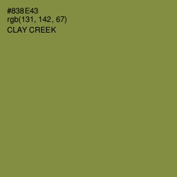 #838E43 - Clay Creek Color Image