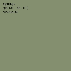 #838F6F - Avocado Color Image