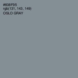 #838F95 - Oslo Gray Color Image