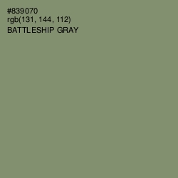 #839070 - Battleship Gray Color Image