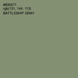 #839071 - Battleship Gray Color Image