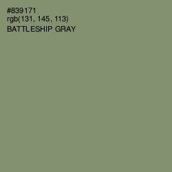 #839171 - Battleship Gray Color Image