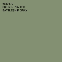#839172 - Battleship Gray Color Image