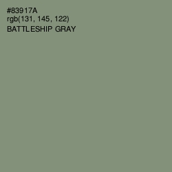 #83917A - Battleship Gray Color Image