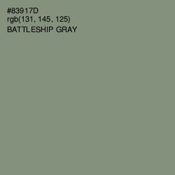 #83917D - Battleship Gray Color Image