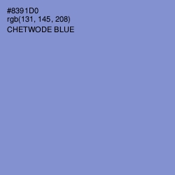 #8391D0 - Chetwode Blue Color Image