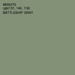 #839276 - Battleship Gray Color Image