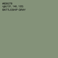 #839278 - Battleship Gray Color Image