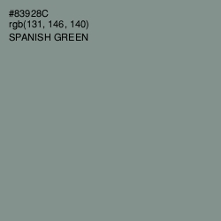 #83928C - Spanish Green Color Image