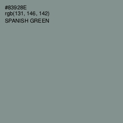 #83928E - Spanish Green Color Image