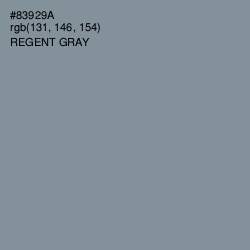 #83929A - Regent Gray Color Image