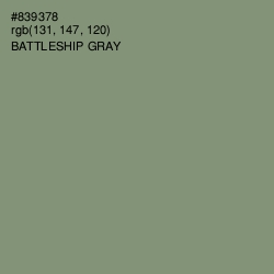 #839378 - Battleship Gray Color Image