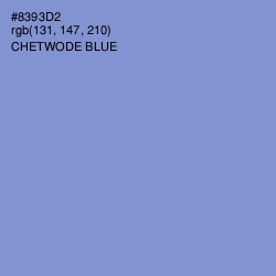 #8393D2 - Chetwode Blue Color Image