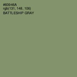 #83946A - Battleship Gray Color Image