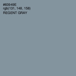 #83949E - Regent Gray Color Image