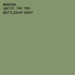 #83956A - Battleship Gray Color Image