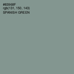 #83968F - Spanish Green Color Image