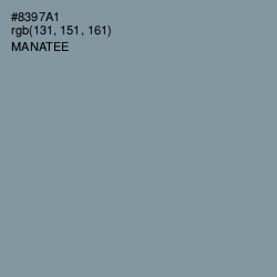 #8397A1 - Manatee Color Image