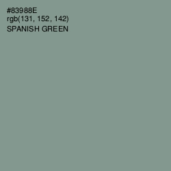 #83988E - Spanish Green Color Image