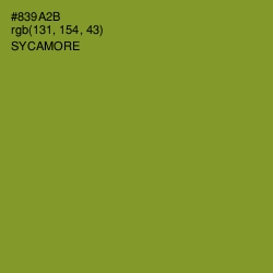 #839A2B - Sycamore Color Image