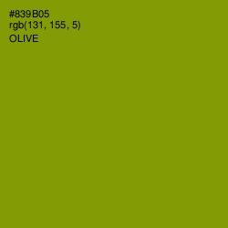 #839B05 - Olive Color Image