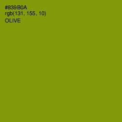 #839B0A - Olive Color Image