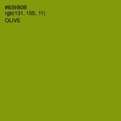 #839B0B - Olive Color Image