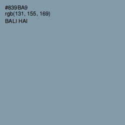 #839BA9 - Bali Hai Color Image