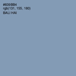 #839BB4 - Bali Hai Color Image