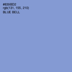 #839BD2 - Blue Bell Color Image