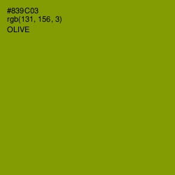 #839C03 - Olive Color Image