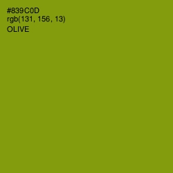 #839C0D - Olive Color Image