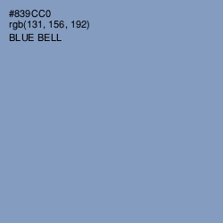 #839CC0 - Blue Bell Color Image