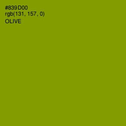 #839D00 - Olive Color Image