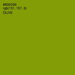 #839D06 - Olive Color Image