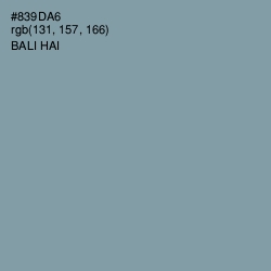 #839DA6 - Bali Hai Color Image