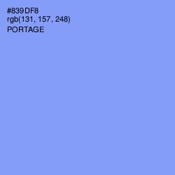 #839DF8 - Portage Color Image