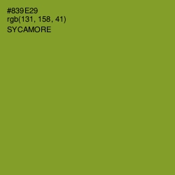 #839E29 - Sycamore Color Image