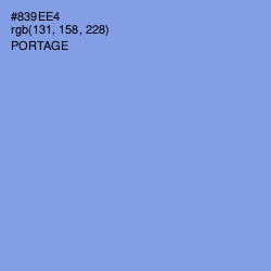 #839EE4 - Portage Color Image